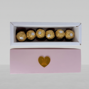 Caja elegante de 6 bombones ferrero rocher