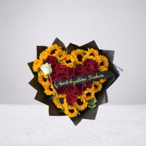Sunflowers and Roses